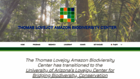 What Amazonbiodiversitycenter.org website looks like in 2024 