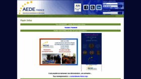 What Aede-france.org website looks like in 2024 