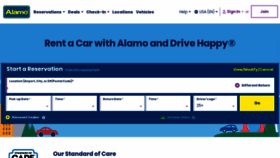 What Alamo.com website looks like in 2024 