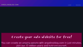 What Angelinsblog.com website looks like in 2024 
