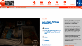 What Airlinemeals.net website looks like in 2024 