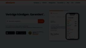 What Aboalarm.de website looks like in 2024 