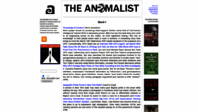 What Anomalist.com website looks like in 2024 
