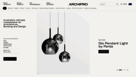 What Archipro.com.au website looks like in 2024 