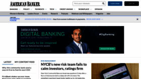 What Americanbanker.com website looks like in 2024 