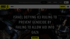 What Amnesty.org website looks like in 2024 
