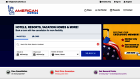 What Americanhotels.co website looks like in 2024 
