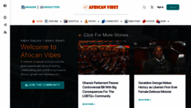 What Africanvibes.com website looks like in 2024 