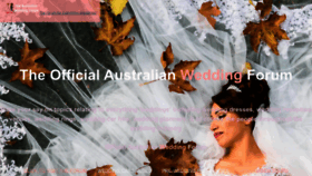What Australianweddingforum.com website looks like in 2024 