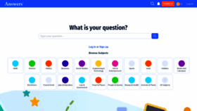 What Answers.com website looked like in 2024 (1 year ago)