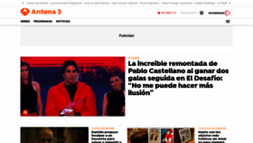 What Antena3.com website looks like in 2024 
