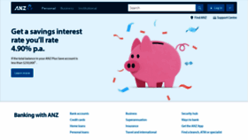 What Anz.com website looks like in 2024 