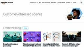 What Amazon.science website looks like in 2024 