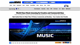 What Audiosparx.com website looks like in 2024 