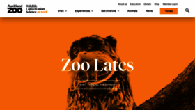What Aucklandzoo.co.nz website looks like in 2024 