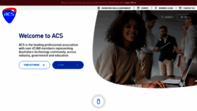 What Acs.org.au website looks like in 2024 