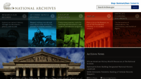 What Archives.gov website looks like in 2024 