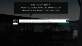 What Architonic.com website looks like in 2024 