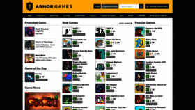 What Armorgames.com website looks like in 2024 