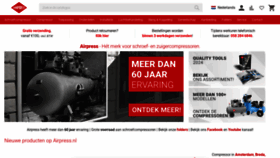 What Airpress.nl website looks like in 2024 