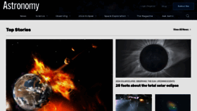 What Astronomy.com website looks like in 2024 