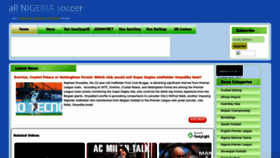 What Allnigeriasoccer.com website looks like in 2024 