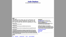 What Audio-database.com website looks like in 2024 