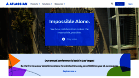 What Atlassian.com website looks like in 2024 