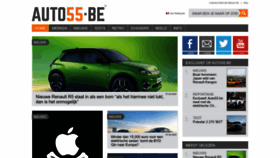 What Auto55.be website looks like in 2024 