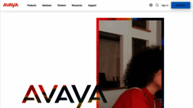 What Avaya.com website looked like in 2024 (1 year ago)