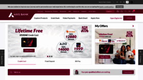 What Axisbank.com website looks like in 2024 