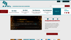 What Aphl.org website looks like in 2024 