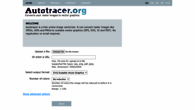 What Autotracer.org website looked like in 2024 (1 year ago)