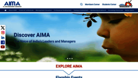 What Aima.in website looks like in 2024 