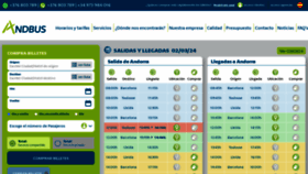 What Andbus.net website looked like in 2024 (2 years ago)