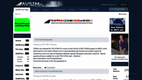 What Avsim.com website looks like in 2024 