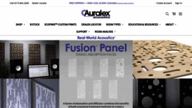 What Auralex.com website looks like in 2024 