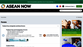 What Aseannow.com website looks like in 2024 