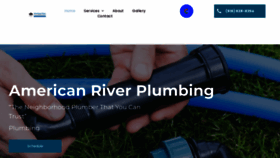What Americanriverplumbing.com website looks like in 2024 