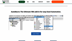 What Automateexcel.com website looks like in 2024 