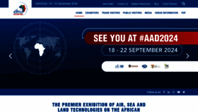 What Aadexpo.co.za website looks like in 2024 