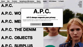 What Apc.fr website looks like in 2024 