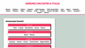 What Annunci-di-incontri.com website looks like in 2024 