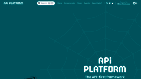 What Api-platform.com website looks like in 2024 