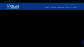 What Atlas.cern website looked like in 2024 (1 year ago)