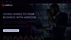 What Addicortechnologies.com website looks like in 2024 