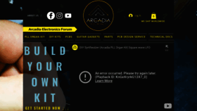 What Arcadiaelectronics.com website looks like in 2024 