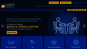 What Amityuniversity.ae website looked like in 2024 (1 year ago)