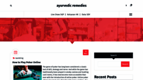 What Ayurvedic-remedies.org website looks like in 2024 