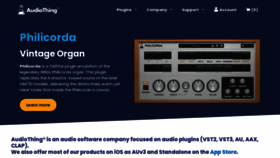 What Audiothing.net website looks like in 2024 